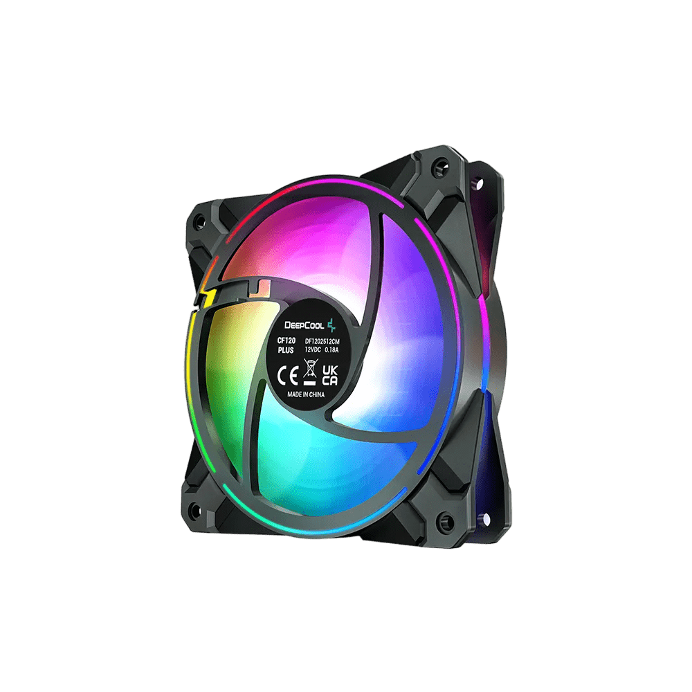 Deepcool CF120 Plus 120mm ARGB Fan Triple Pack | DP - F12 - AR - CF120P | - Vektra Computers LLC Deepcool CF120 Plus 120mm ARGB Fan Triple Pack | DP - F12 - AR - CF120P | - Vektra Computers LLC